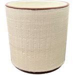 Cache pot céramique 6½x7" Blanc Crème
