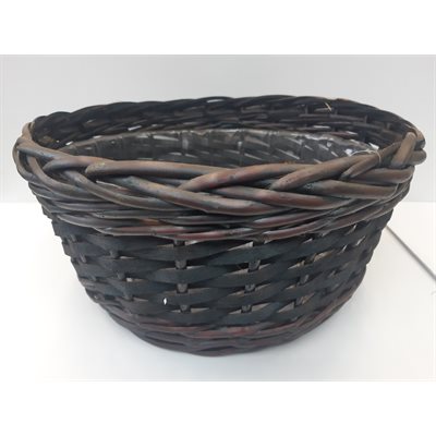 Panier osier brun 14½x5½"