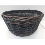 Panier osier brun 14½x5½"