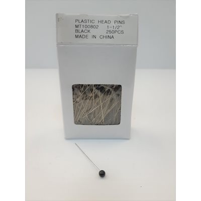 Épingle boutonnière 1½" bte.250 noire