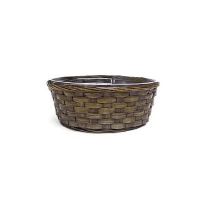 Panier osier brun 10x4"