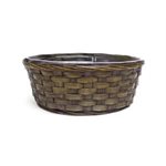 Panier osier brun  10x4"