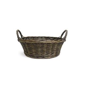 Panier osier rond 12x3¾ / 6" Brun Foncé