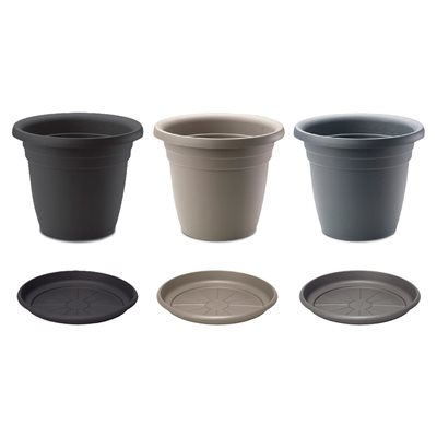 Pot de Jardin Emma 18" Charcoal
