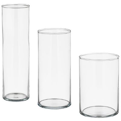 Vase cylindre 3½x6" (un.cs24)