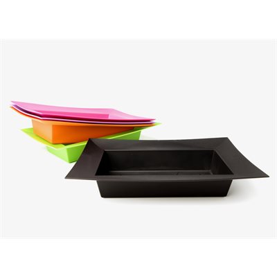 Flare tray 9x4" (un. cs.24) Noir